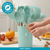 Kit Silicone Premium 12 Peças - Cozinhe Sem Riscar Suas Panelas | ÚLTIMOS KITS