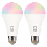 Kit 2 Lâmpadas Smart LED Inteligente 11W RGB WiFi Bivolt Compatível com Alexa e Google Assistant