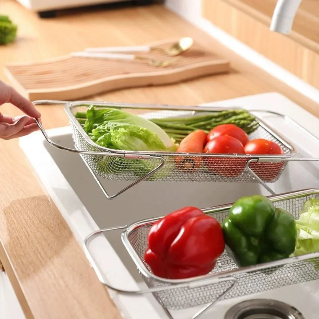 Escorredor Retrátil para Frutas e Verduras Drenox