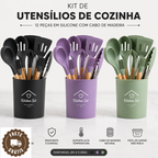 Kit Silicone Premium 12 Peças - Cozinhe Sem Riscar Suas Panelas | ÚLTIMOS KITS