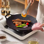 CookFlex™ – Frigideira de Pedra Vulcânica Antiaderente (Cozinhe sem Óleo e Sem Grudar Nada) - Frete Grátis!