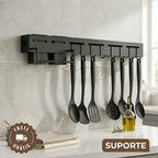 Suporte Organizador Smart Inox 8 em 1 - ORGANIZE SUA COZINHA