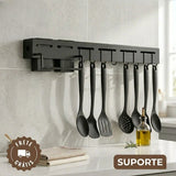 Suporte Organizador Smart Inox 8 em 1 - ORGANIZE SUA COZINHA