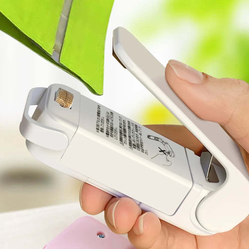 Veda Top™ — Mini Selador Elétrico Portátil para Embalagens e Sacos Plásticos