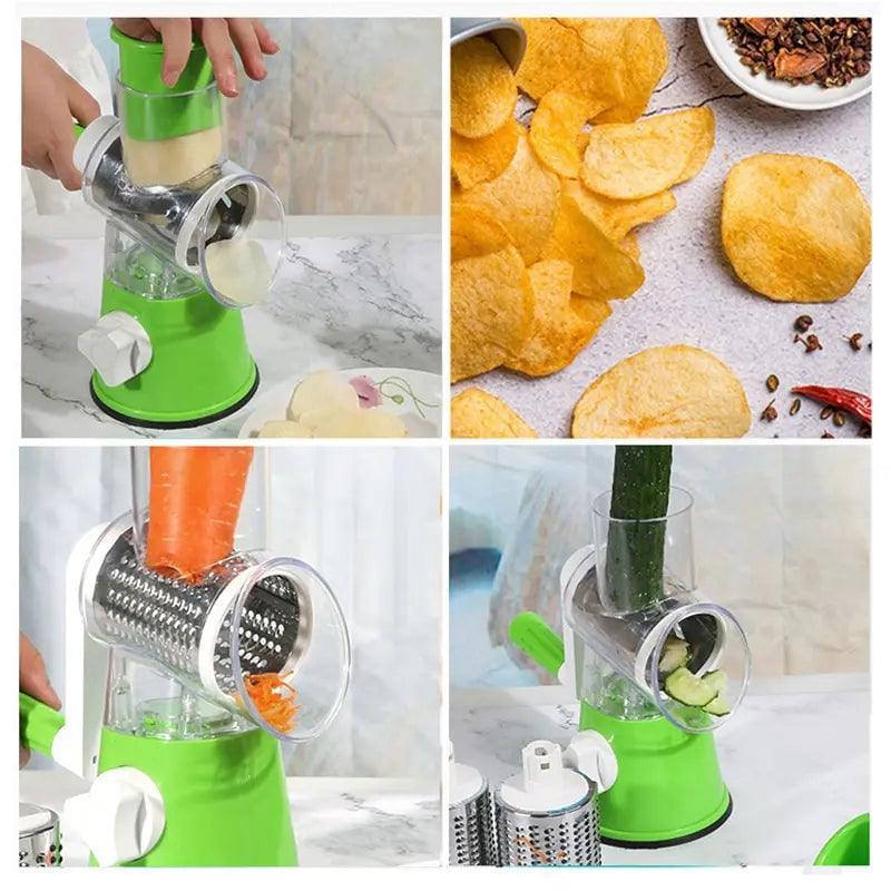 CortaFácil™ — Fatiador Multifuncional de Legumes com 3 Lâminas Inox
