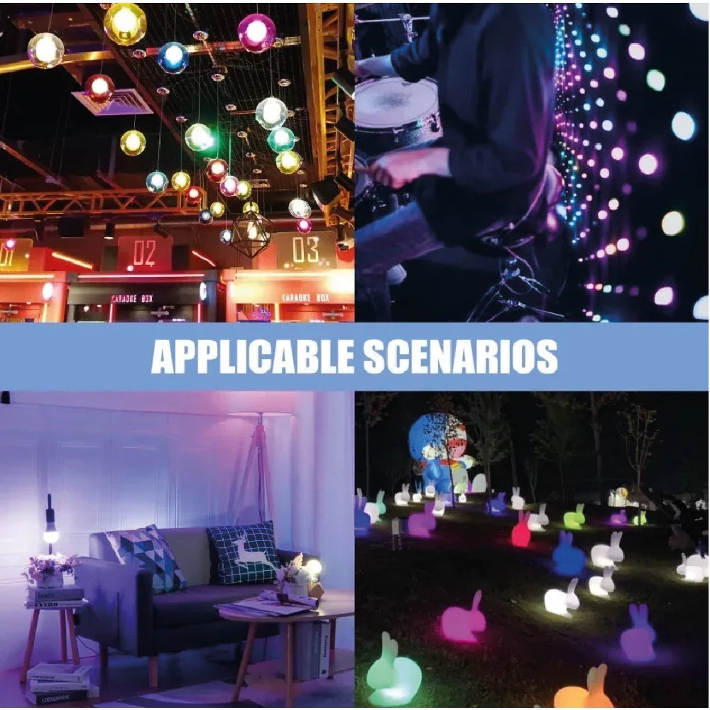 15W Lâmpada Inteligente Rgb Smart Life Tuya Para Alexa E Google Assistant