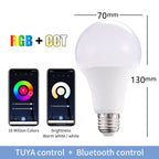 15W Lâmpada Inteligente Rgb Smart Life Tuya Para Alexa E Google Assistant