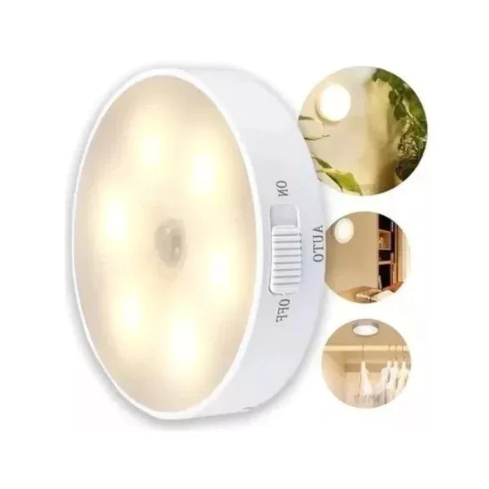 Lâmpada Inteligente Sem Fio Sensor Indução Recarregável Usb