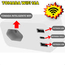 Tomada Inteligente Alexa Google Smart Wifi Automação Com 2 Entrada USB + 1 Entrada Tipo C Bivolt 16a
