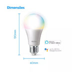 Kit 4 Lâmpadas Inteligente Led Bulbo 10w Rgb Smart Color - Elgin