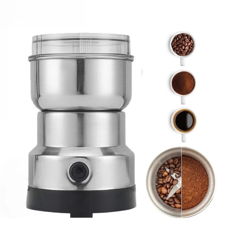 Moedor de Café Elétrico de Aço Inoxidável para Casa