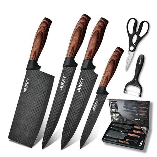 Conjunto de Facas Inox 6 Peças com Cabo Reforçado