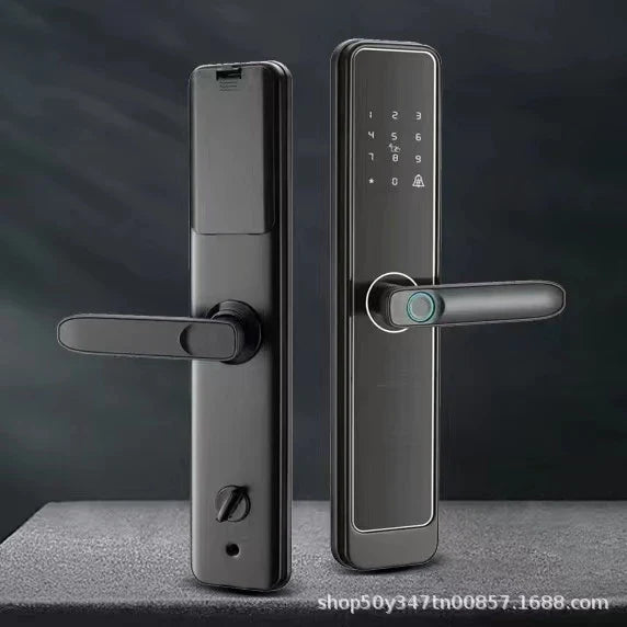Fechadura Digital Inteligente com Impressão Digital e Teclado com Tag Wifi Moderna Bloqueio de impressões digitaisGM2501