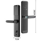 Fechadura Digital Inteligente com Impressão Digital e Teclado com Tag Wifi Moderna Bloqueio de impressões digitaisGM2501