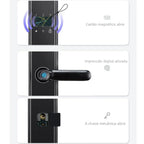 Fechadura Digital Inteligente com Impressão Digital e Teclado - com Tag Wifi Moderna Bloqueio de impressões digitais