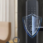 Fechadura Digital Inteligente com Impressão Digital e Teclado - com Tag Wifi Moderna Bloqueio de impressões digitais