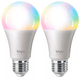 Kit 2 Lâmpadas Inteligente Led Bulbo 10w Rgb Smart Color - Elgin