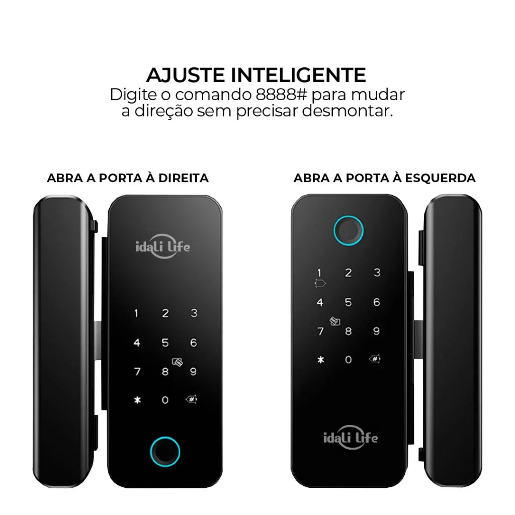 Fechadura De Porta Inteligente WiFi À Prova D'água Eletrônica De Impressão Digital Para De madeira IDALI LIFE