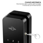 Fechadura De Porta Inteligente WiFi À Prova D'água Eletrônica De Impressão Digital Para De madeira IDALI LIFE