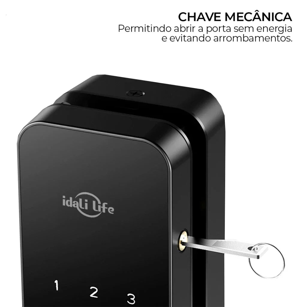 Fechadura De Porta Inteligente WiFi À Prova D'água Eletrônica De Impressão Digital Para De madeira IDALI LIFE