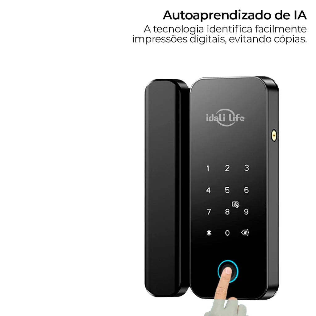 Fechadura De Porta Inteligente WiFi À Prova D'água Eletrônica De Impressão Digital Para De madeira IDALI LIFE