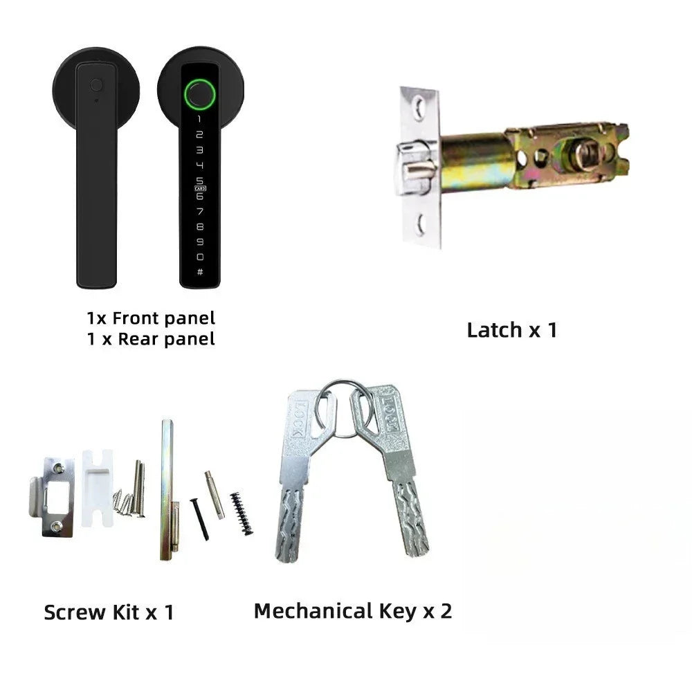 RAYKUBE-Fechadura porta de digital, Fechadura Digital com Senha, Smartlife, Tuya APP Desbloquear