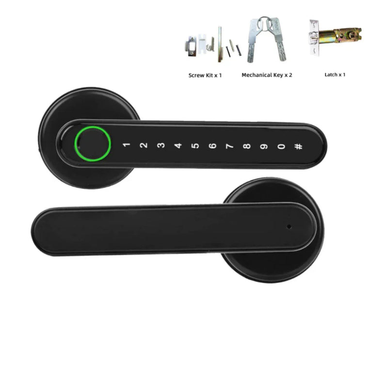 RAYKUBE-Fechadura porta de digital, Fechadura Digital com Senha, Smartlife, Tuya APP Desbloquear