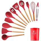 Kit Silicone Premium 12 Peças - Cozinhe Sem Riscar Suas Panelas | ÚLTIMOS KITS