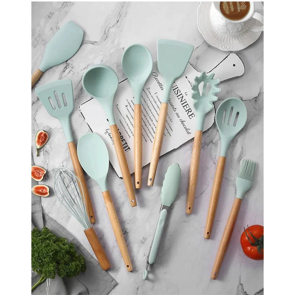 Kit Silicone Premium 12 Peças - Cozinhe Sem Riscar Suas Panelas | ÚLTIMOS KITS