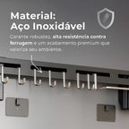Suporte Organizador Smart Inox 8 em 1 - ORGANIZE SUA COZINHA