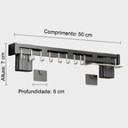 Suporte Organizador Smart Inox 8 em 1 - ORGANIZE SUA COZINHA