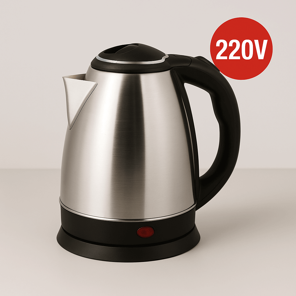 Chaleira Elétrica Inox Premium 1.8L – Água Quente em Segundos