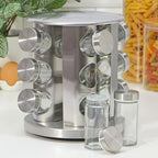 GiroLux 360™ – Organizador de Temperos em Inox com 12 Potes