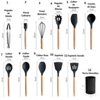 Kit Silicone Premium 12 Peças - Cozinhe Sem Riscar Suas Panelas | ÚLTIMOS KITS