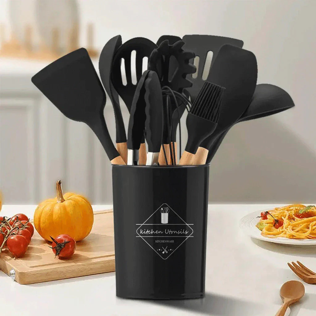 Kit Silicone Premium 12 Peças - Cozinhe Sem Riscar Suas Panelas | ÚLTIMOS KITS