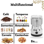 Moedor de Café Elétrico de Aço Inoxidável para Casa