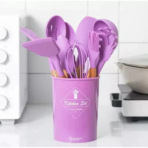 Kit Silicone Premium 12 Peças - Cozinhe Sem Riscar Suas Panelas | ÚLTIMOS KITS