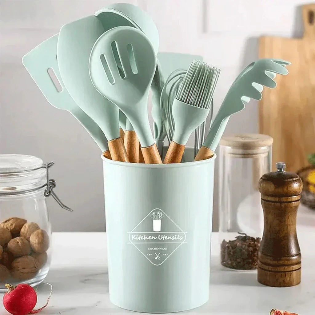Kit Silicone Premium 12 Peças - Cozinhe Sem Riscar Suas Panelas | ÚLTIMOS KITS