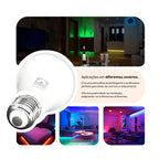 Kit 5 Lâmpadas Smart LED Inteligente 11W RGB WiFi Bivolt Compatível com Alexa e Google Assistant