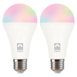 Kit 2 Lâmpadas Smart LED Inteligente 11W RGB WiFi Bivolt Compatível com Alexa e Google Assistant