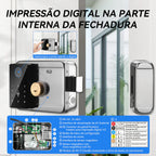 IntelarFechadura App Biometria Wifi Portão Externa Maçaneta Digital