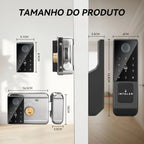IntelarFechadura App Biometria Wifi Portão Externa Maçaneta Digital