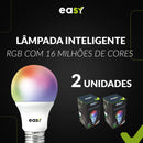Lampadas Led Inteligente Smart RGB Colorida Wi-FI Bivolt E27 - Easy